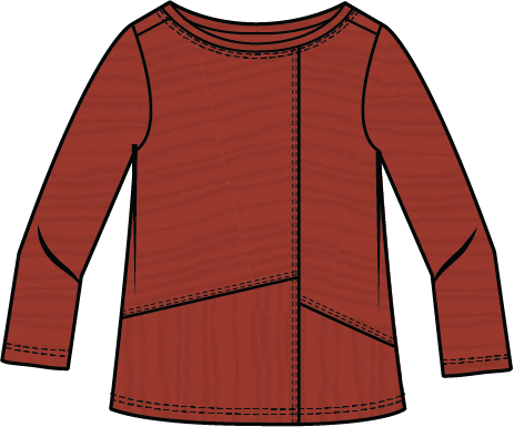 Habitat Ripple Effect Seamed Tee  - 16017 - SIENNA (NOT WINTER WHITE)