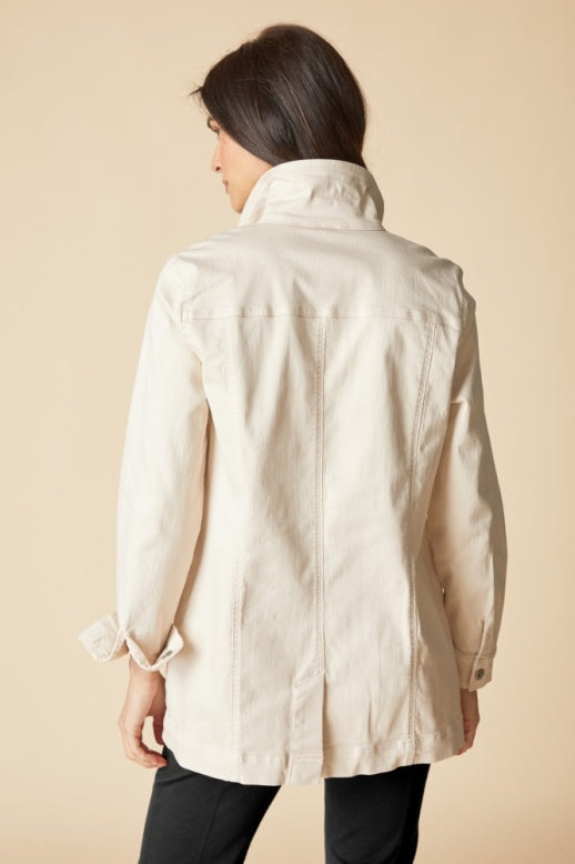 Habitat Stretch Denim Boyfriend Jacket - 11410 - DOVE