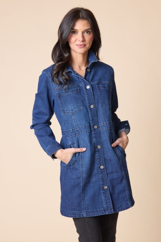 Habitat Stretch Denim City Jacket - 11419 - DARK DENIM
