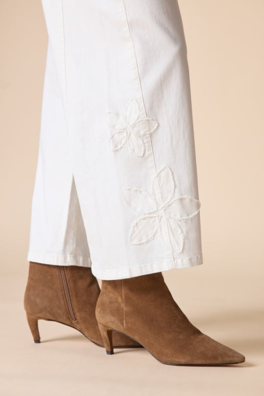 Habitat Stretch Denim Tossed Flower Jean - 11464 - WINTER WHITE
