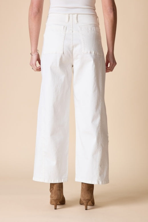 Habitat Stretch Denim Tossed Flower Jean - 11464 - WINTER WHITE