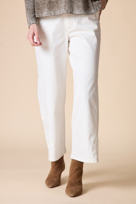 Habitat Stretch Denim Tossed Flower Jean - 11464 - WINTER WHITE