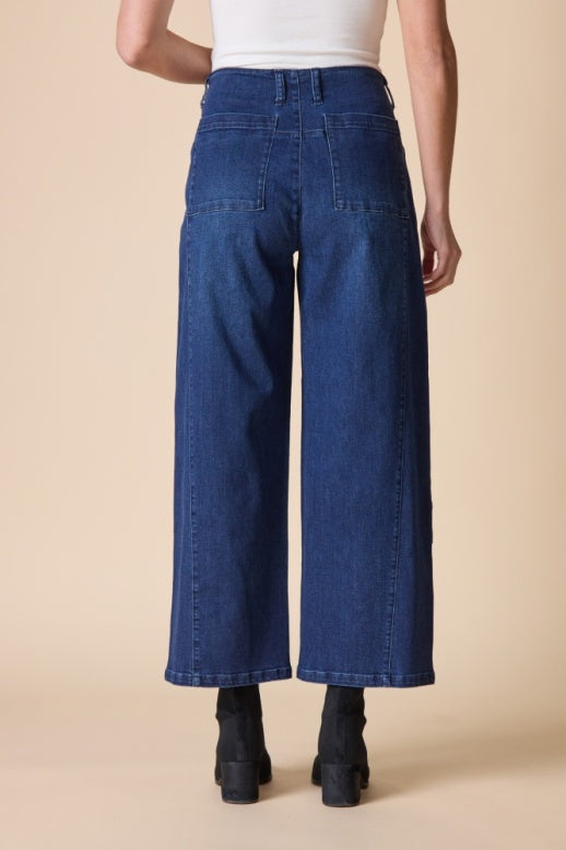 Habitat Stretch Denim Tossed Flower Jean - 11464 - DARK DENIM