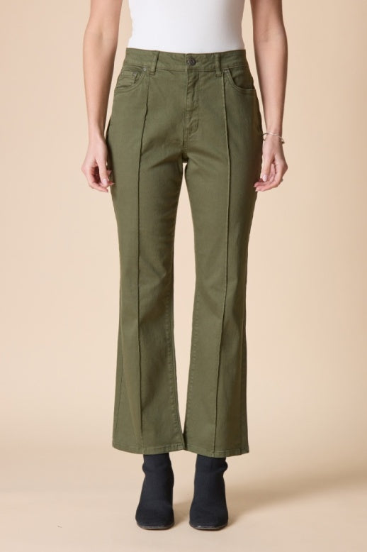 Habitat Stretch Denim Seamed Flare - 11466 - FERN