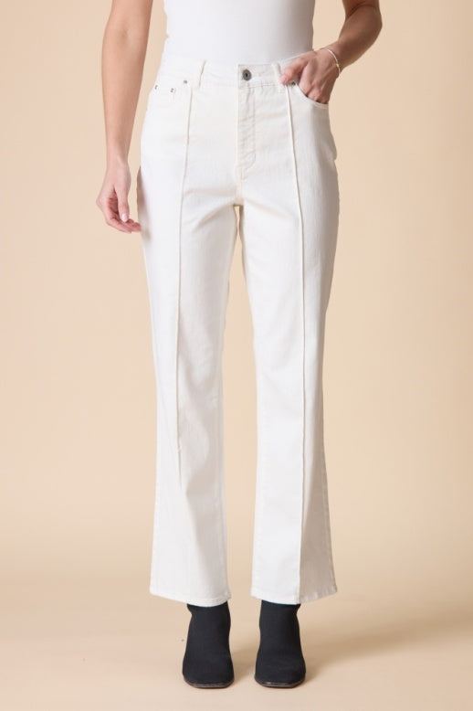 Habitat Stretch Denim Seamed Flare - 11466 - WINTER WHITE