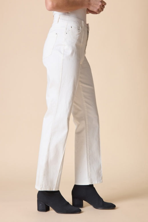 Habitat Stretch Denim Seamed Flare - 11466 - WINTER WHITE