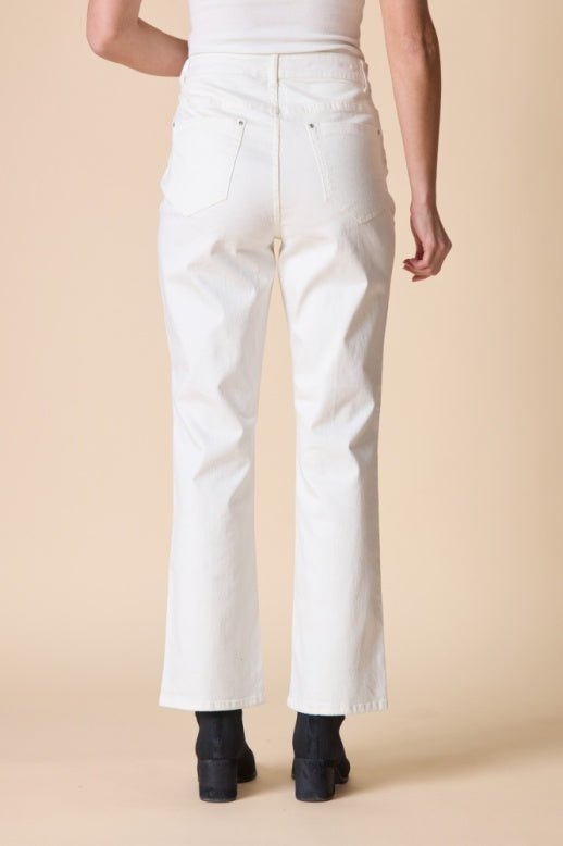 Habitat Stretch Denim Seamed Flare - 11466 - WINTER WHITE