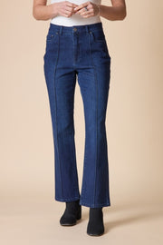 Habitat Stretch Denim Seamed Flare - 11466 - DARK DENIM