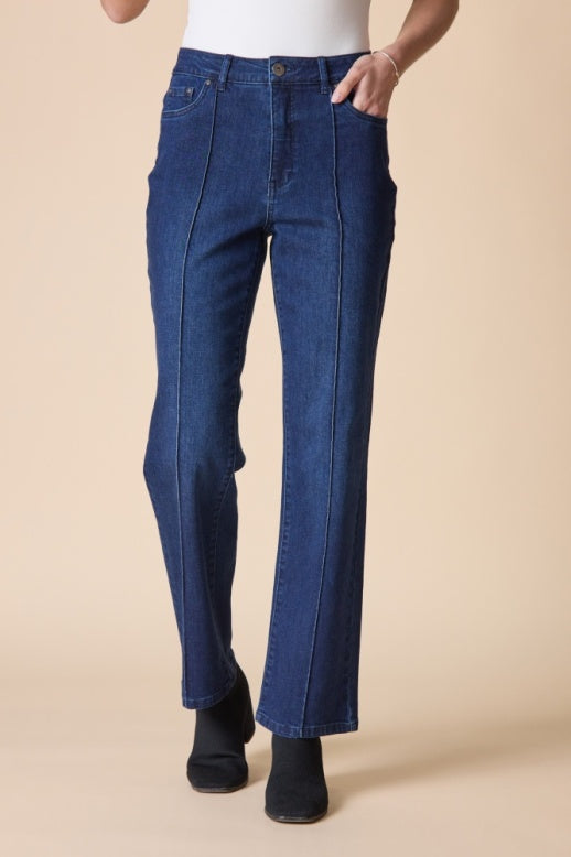 Habitat Stretch Denim Seamed Flare - 11466 - DARK DENIM