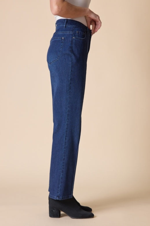 Habitat Stretch Denim Seamed Flare - 11466 - DARK DENIM