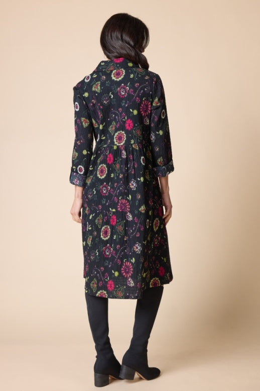 Habitat Crinkle Cotton Floral Lanai Dress - 48085 - BLACK