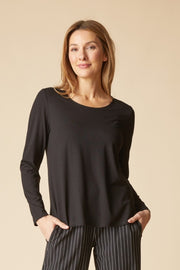 Habitat Core Travel Knit Solid Easy Longsleeve Tee - 55929 - BLACK