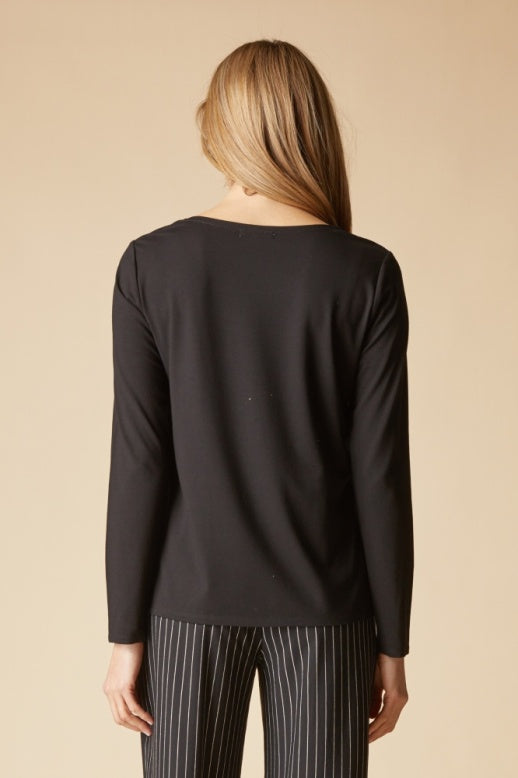 Habitat Core Travel Knit Solid Easy Longsleeve Tee - 55929 - BLACK