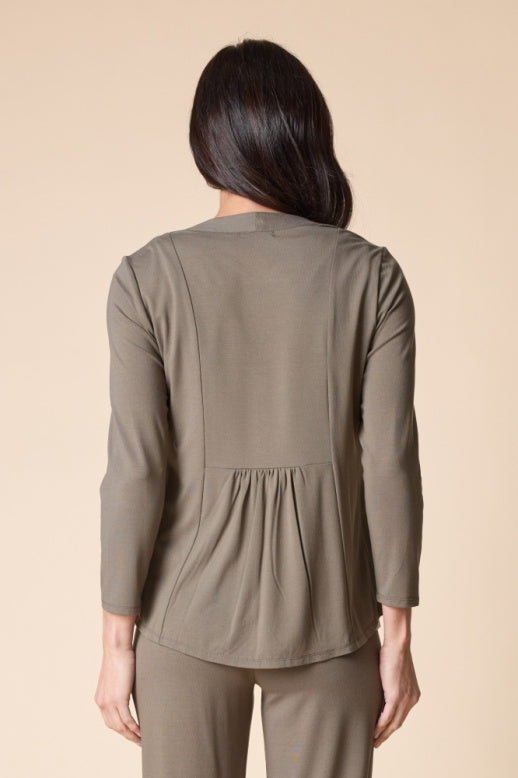 Habitat Core Travel Knit Solid Open Front Jacket - 55930 - UMBER
