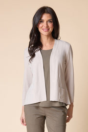 Habitat Core Travel Knit Solid Open Front Jacket - 55930 - DOVE