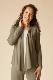 Habitat Core Travel Knit Solid Waterfall Jacket - 55931 - UMBER