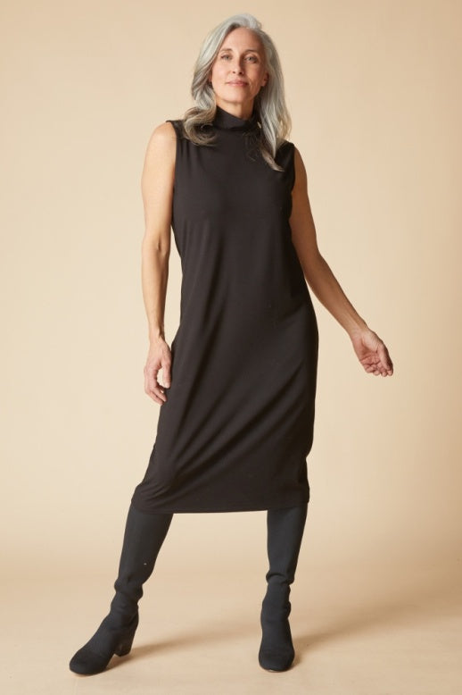 Habitat Core Travel Knit Solid Chelsea Dress - 55983 - BLACK