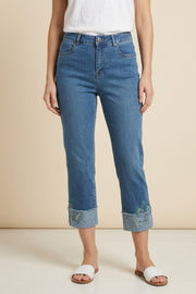 Habitat Stretch Denim Embroidered Jean - 11874 - MEDIUM DENIM