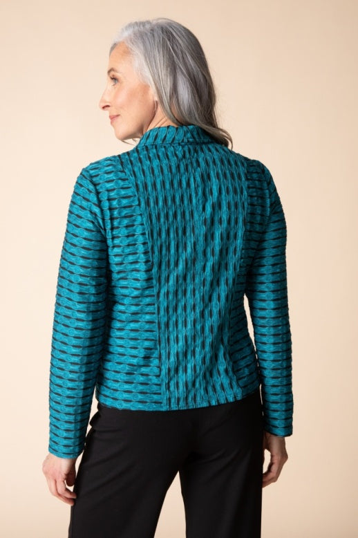 Habitat Newport Knit Seamed Shape Jacket - 57110 - TEAL