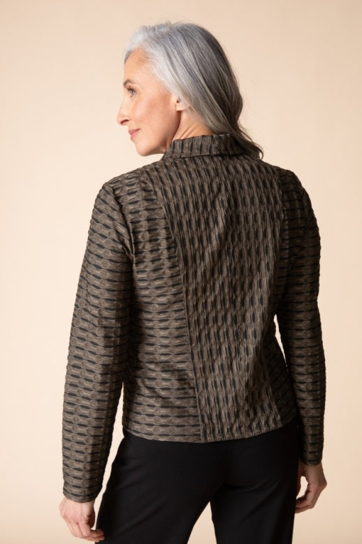 Habitat Newport Knit Seamed Shape Jacket - 57110 - UMBER