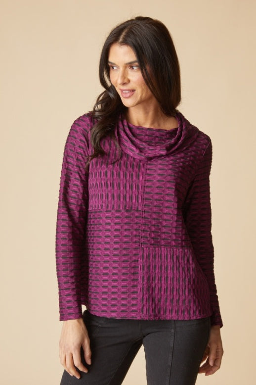 Habitat Newport Knit Downtown Top - 57112 - PLUM