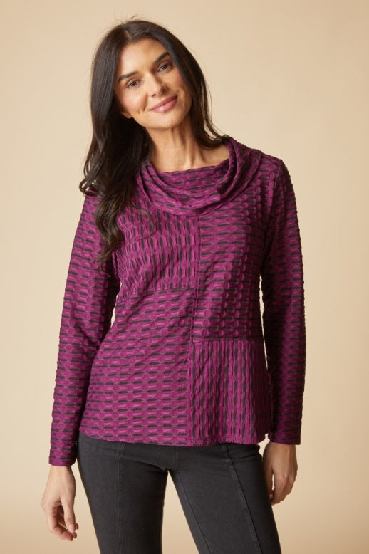 Habitat Newport Knit Downtown Top - 57112 - PLUM