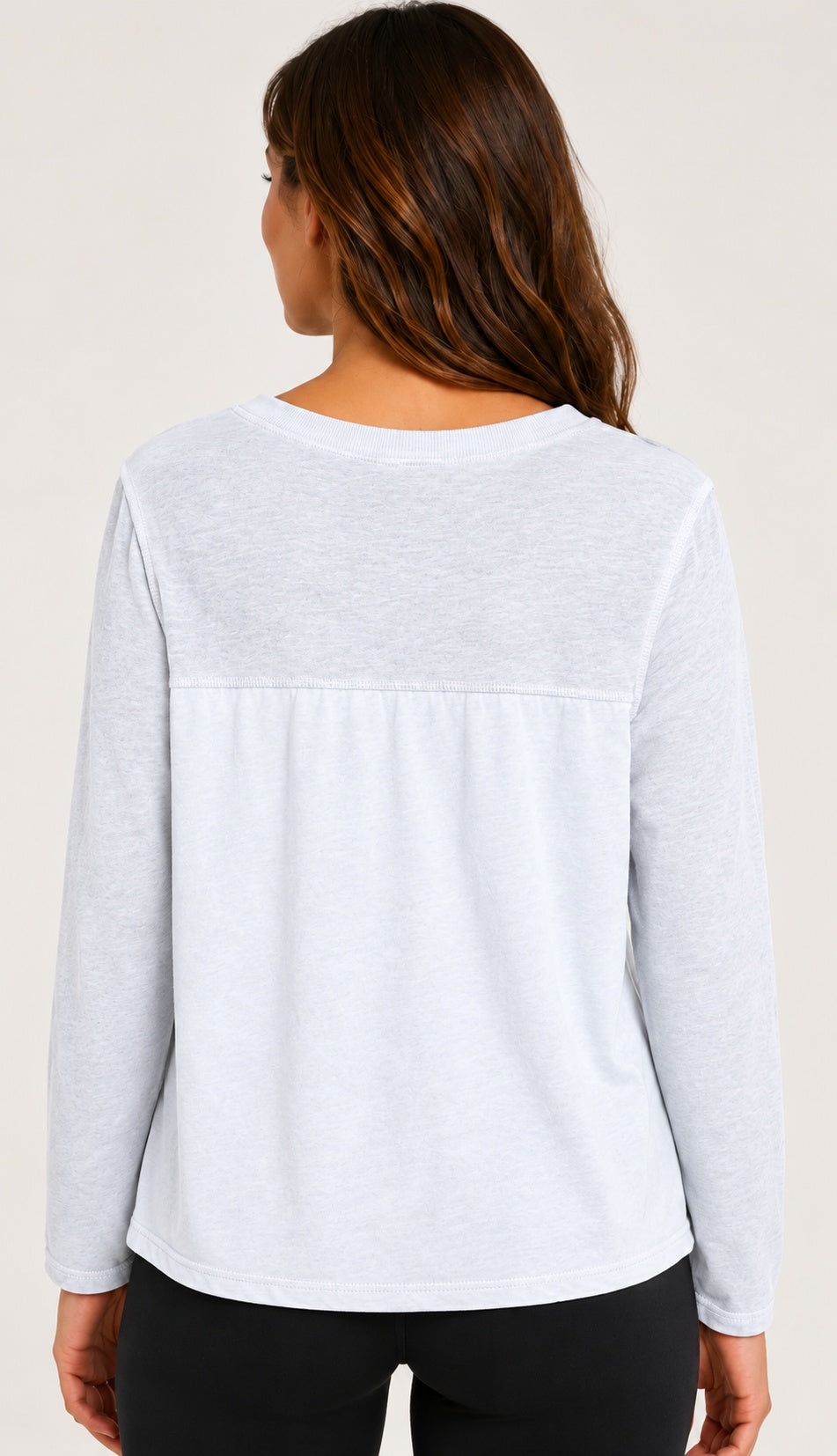 Prairie Cotton by CMC Heather Stretch Terry Contrast Crew Sweatshirt - HST706