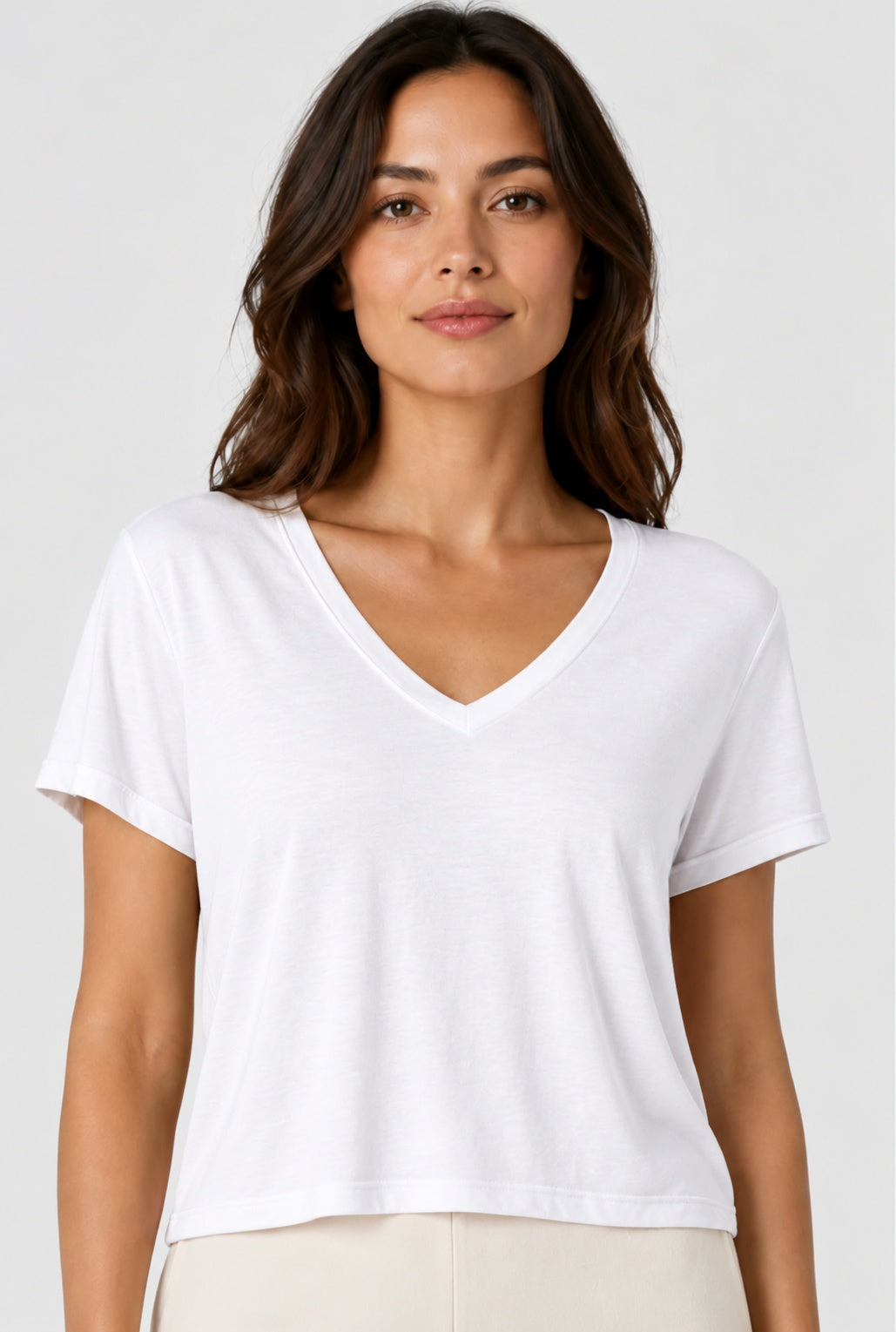 Prairie Cotton by CMC Prairie Lux Relaxed V-Neck Top - LX165