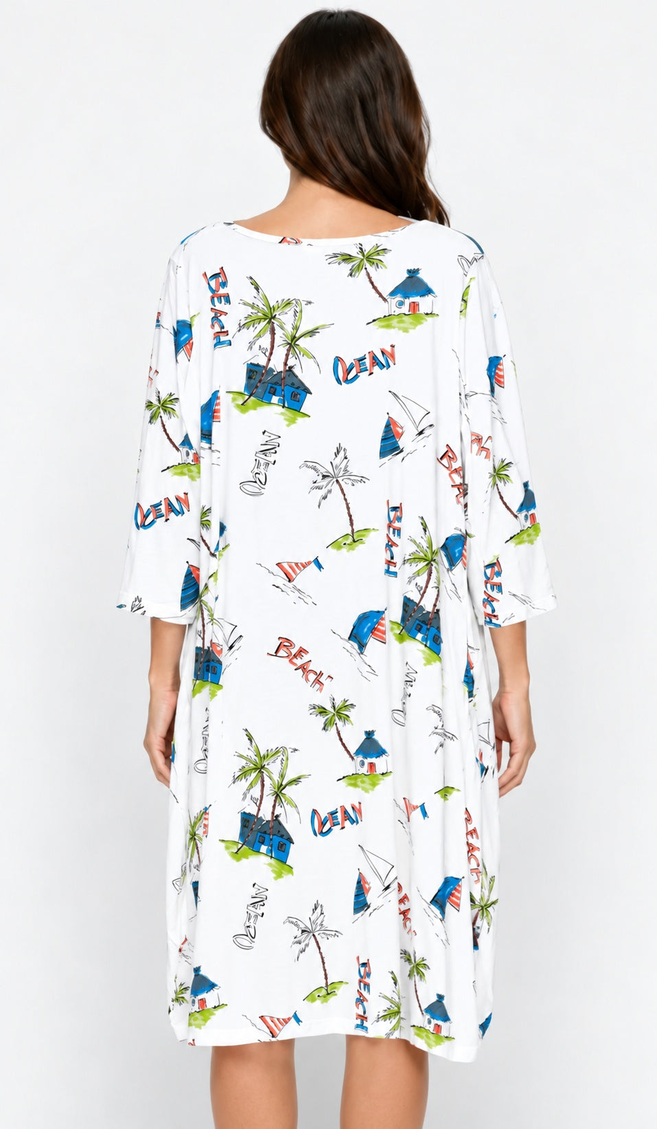 Prairie Cotton by CMC Printed Tulip Dress - OC956/P - JERSEY OCEAN CARIBE