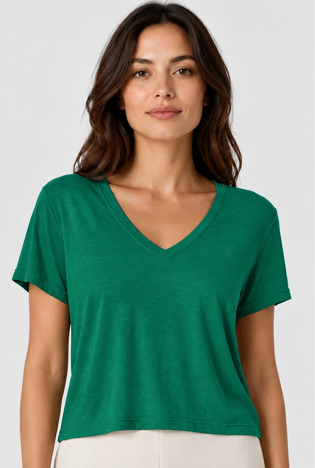 Prairie Cotton by CMC Prairie Lux Relaxed V-Neck Top - LX165
