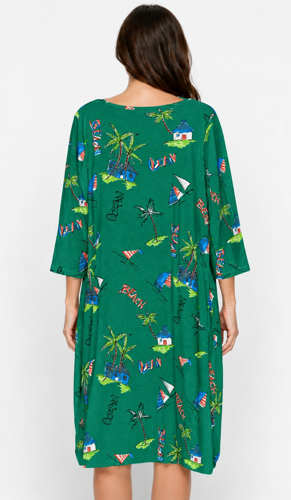 Prairie Cotton by CMC Printed Tulip Dress - OC956/P - JERSEY OCEAN CARIBE