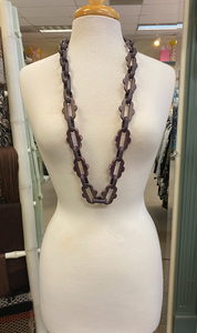 Lior Purple Chain Link Necklace