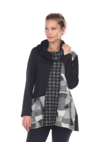 Moonlight Cowl Neck Tunic Top - 2056-SKF