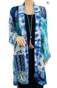 Sterling Style Happy Kimono - 5593HK Blue/Teal