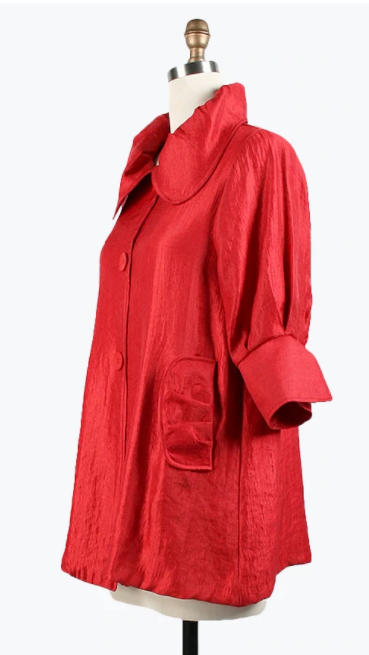 DAMEE SWING JACKET - 200 - ROSE RED