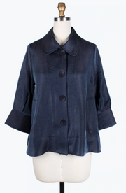 DAMEE WIDE BALL COLLAR JKT - 4741 - PEWTER