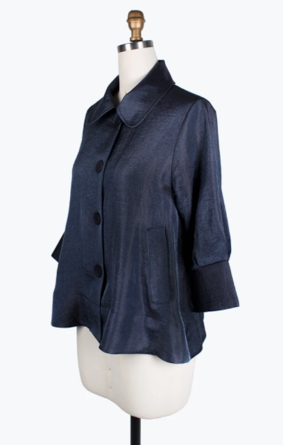 DAMEE WIDE BALL COLLAR JKT - 4741 - PEWTER