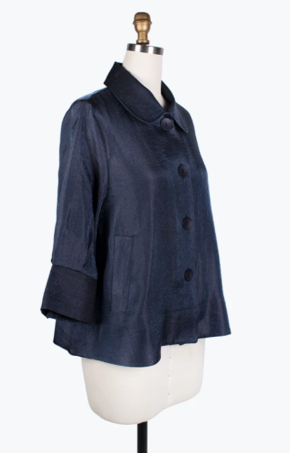 DAMEE WIDE BALL COLLAR JKT - 4741 - PEWTER