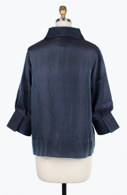 DAMEE WIDE BALL COLLAR JKT - 4741 - PEWTER