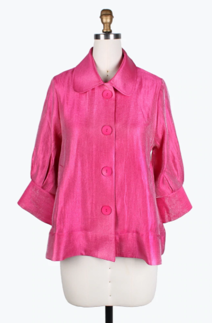 DAMEE WIDE BALL COLLAR JKT - 4741 - FUCHSIA