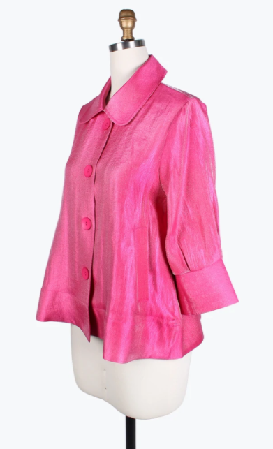 DAMEE WIDE BALL COLLAR JKT - 4741 - FUCHSIA