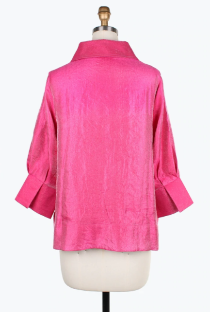 DAMEE WIDE BALL COLLAR JKT - 4741 - FUCHSIA