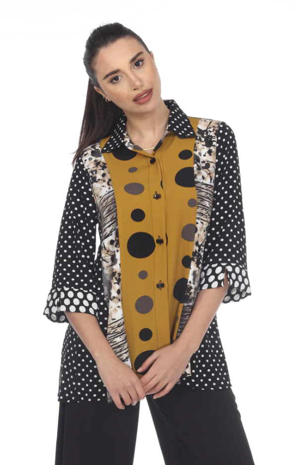 Moonlight Mixed Media Top - 3224