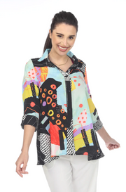 Moonlight Mixed Media Top - 3233