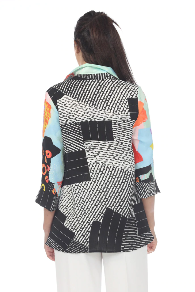 Moonlight Mixed Media Top - 3233