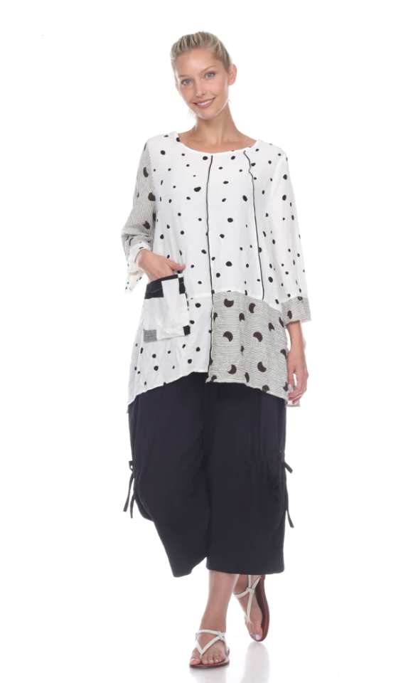 Moonlight Crinkle White Top - 2995