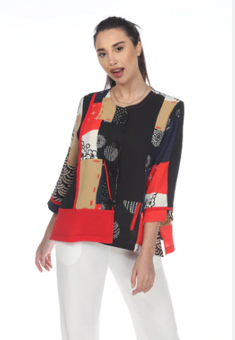 Moonlight Mixed Media Tunic - 3513