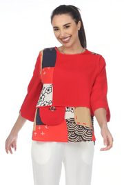 Moonlight Mixed Media Tunic - 3523