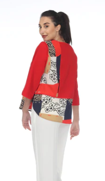 Moonlight Mixed Media Tunic - 3523