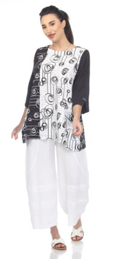 Moonlight Mixed Media Tunic - 3238 AB